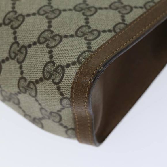 GUCCI GG Supreme Web Sherry Line Clutch Bag PVC Beige Red 89 01 033 Auth yk12556 - Picture 15 of 16